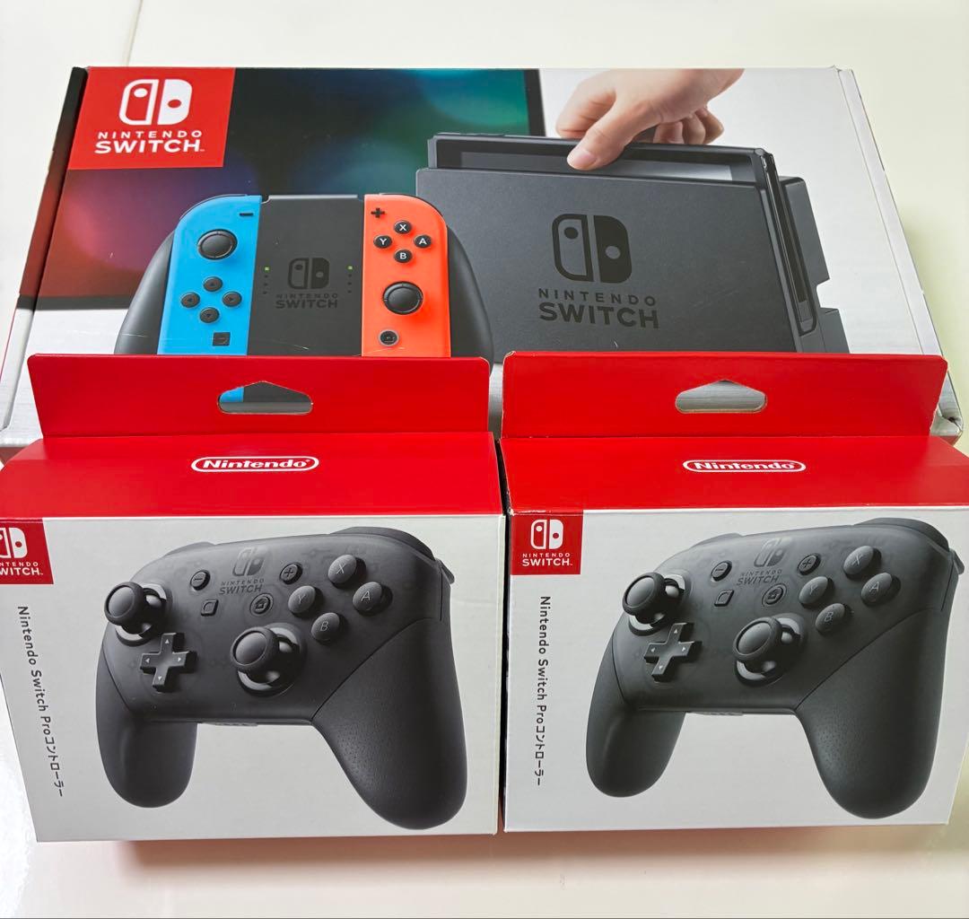 ニンテンドースイッチ 本体 プロコン2個セット - メルカリ