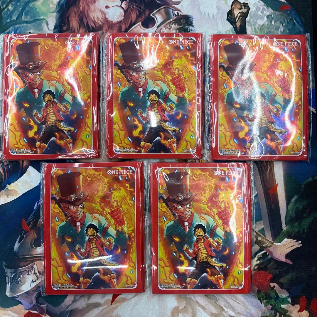 スリーブ 50枚 未開封 ルフィ サボ エース 海外限定【ワンピースカード