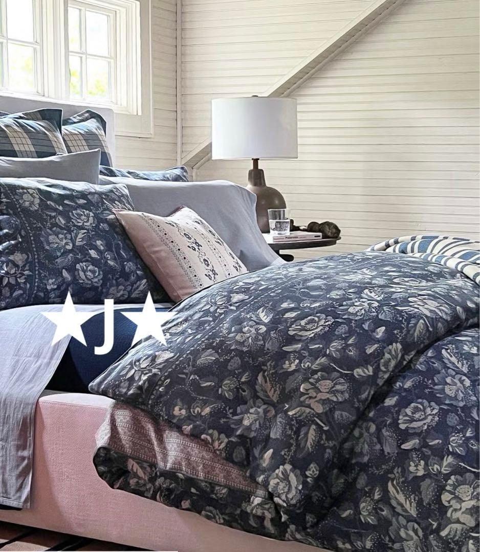 ☆新品☆ラルフローレンホーム☆人気のネイビー花柄☆布団カバー