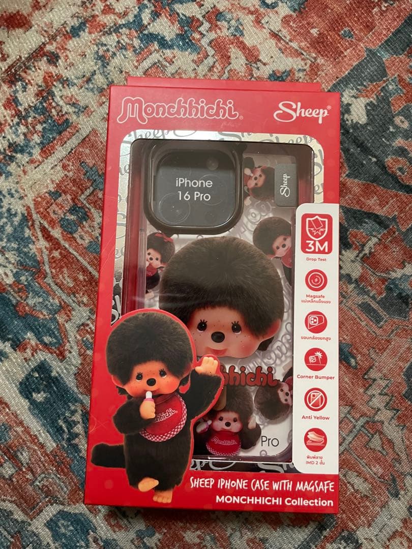Monchhichi Sheep iPhone 16 Pro ケース Apple Sheep モンチッチちゃん iPhoneケース 16PRO 2点 モンチッチ