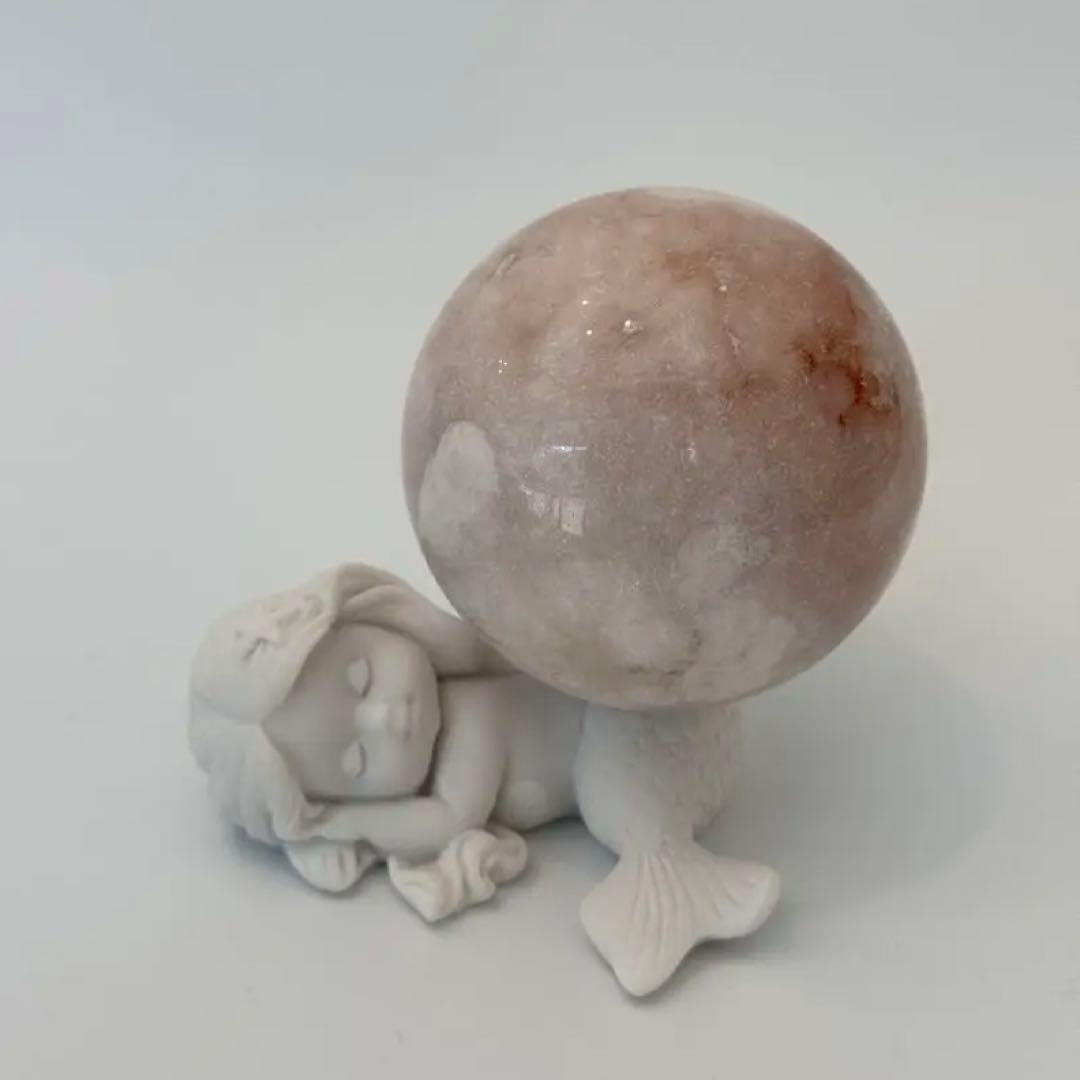 高品質ピンクアメジスト　BIGスフィア　レース　65.76mm