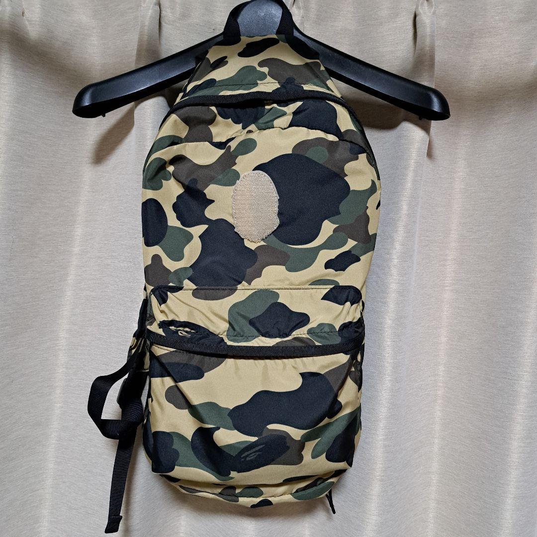 希少性あり　アベイシングエイプ　1st カモ柄リュック 　バックパック バッグ ガシガシ使えるカモ柄リュック」BAPE®の1ST CAMOが今また新鮮