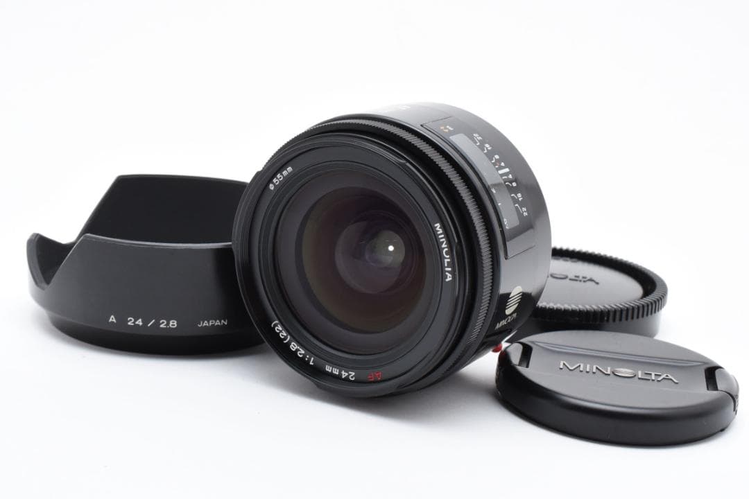 MINOLTA AF 24mm F2.8 純正フード付 C009 MINOLTA AF 24mm F2.8 with original hood C009 | eBay