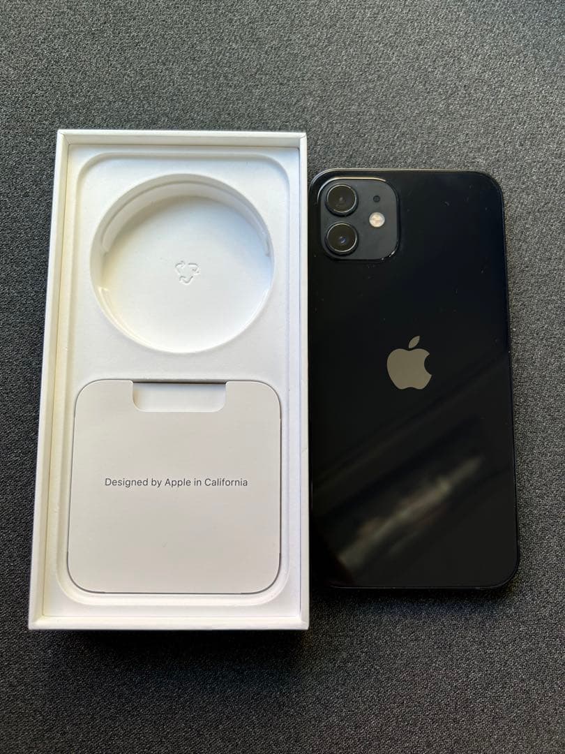 iPhone12 ブラック 128GB SIMフリー 初期化済 - スマートフォン本体