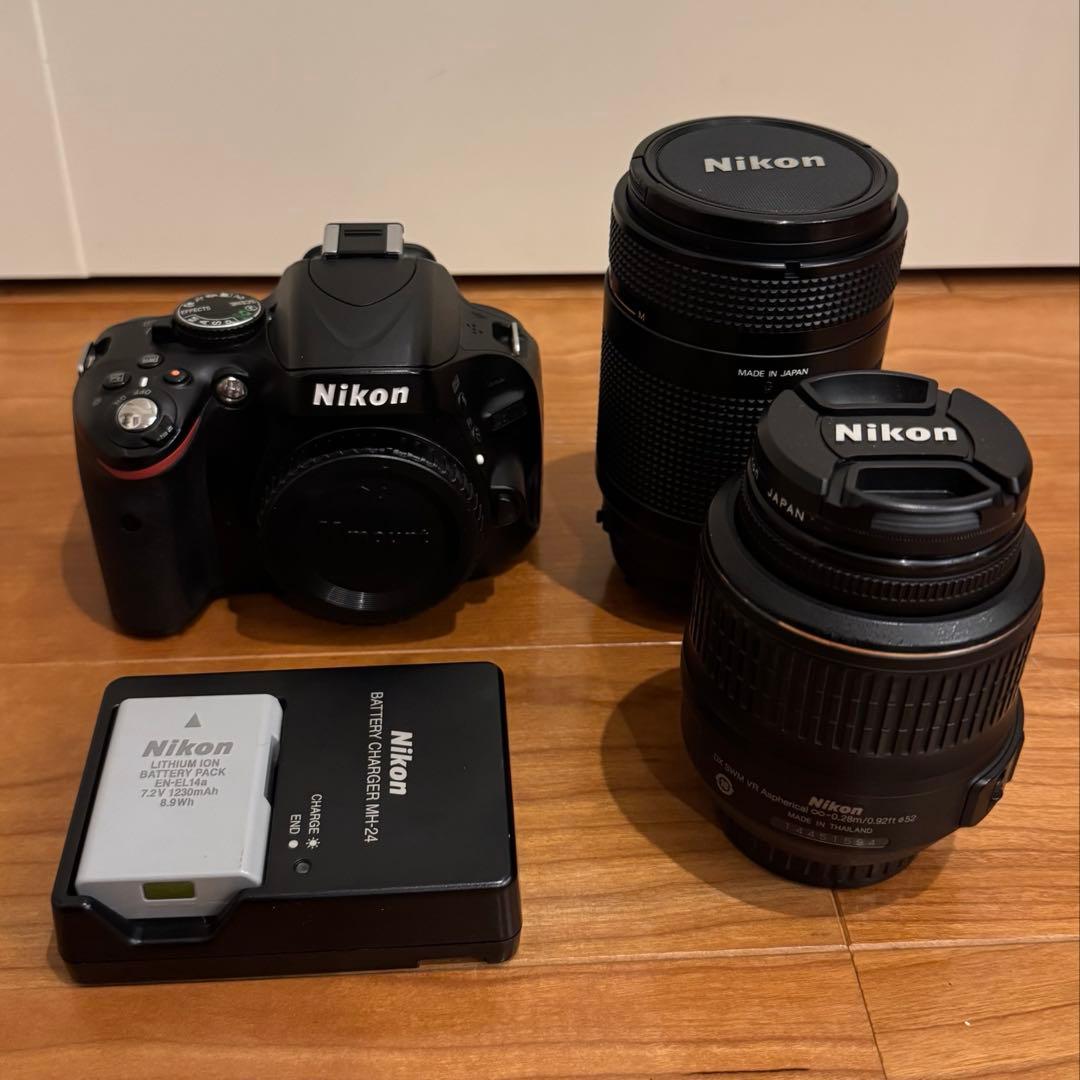 【美品✨】Nikon D5100 レンズセット 美品】NIKON ニコン デジタル一眼レフカメラ D5100 18-55VR レンズ