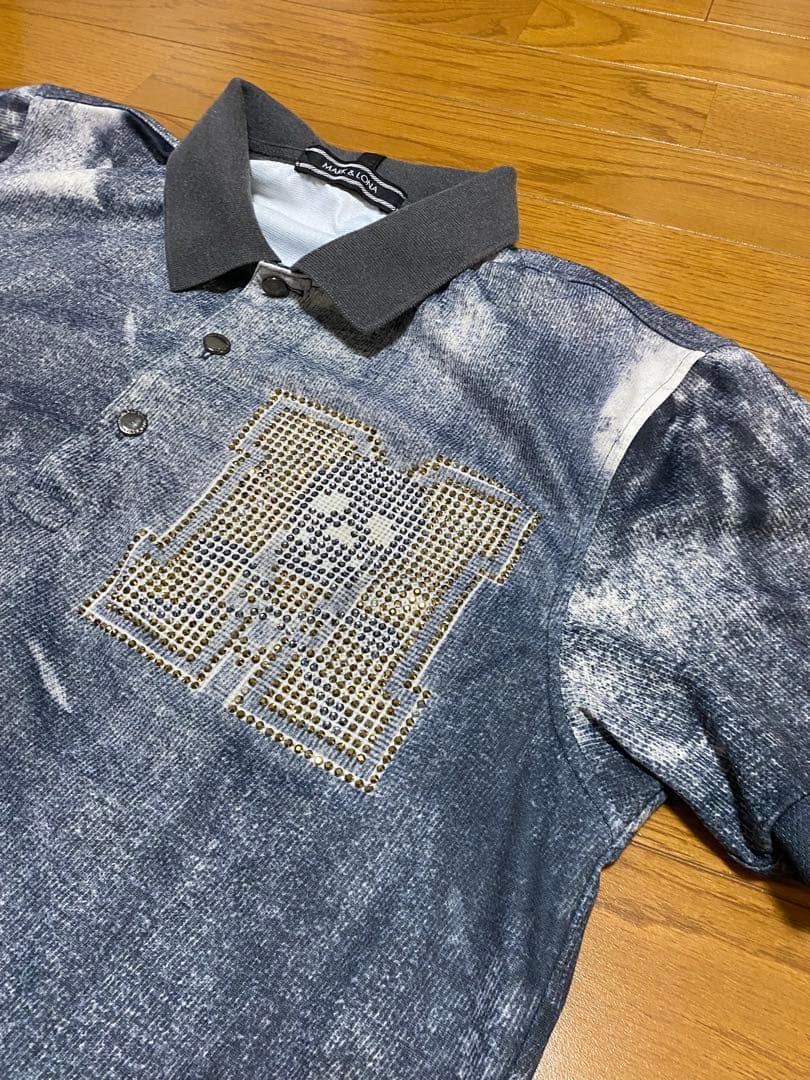 MARK&LONA マークアンドロナ ポロシャツ ライトストーン メンズデニム