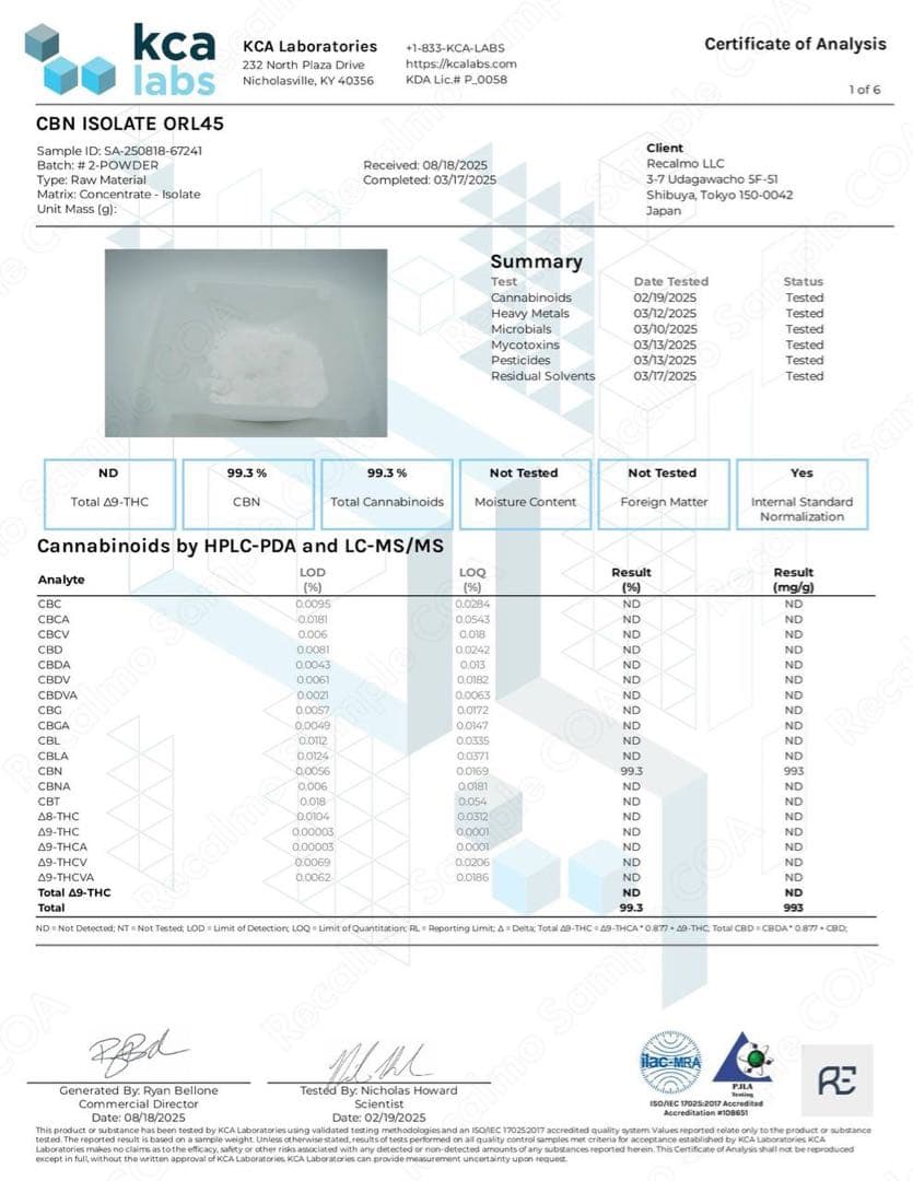超高品質』】CBN アイソレート 100g 99.3% - メルカリ