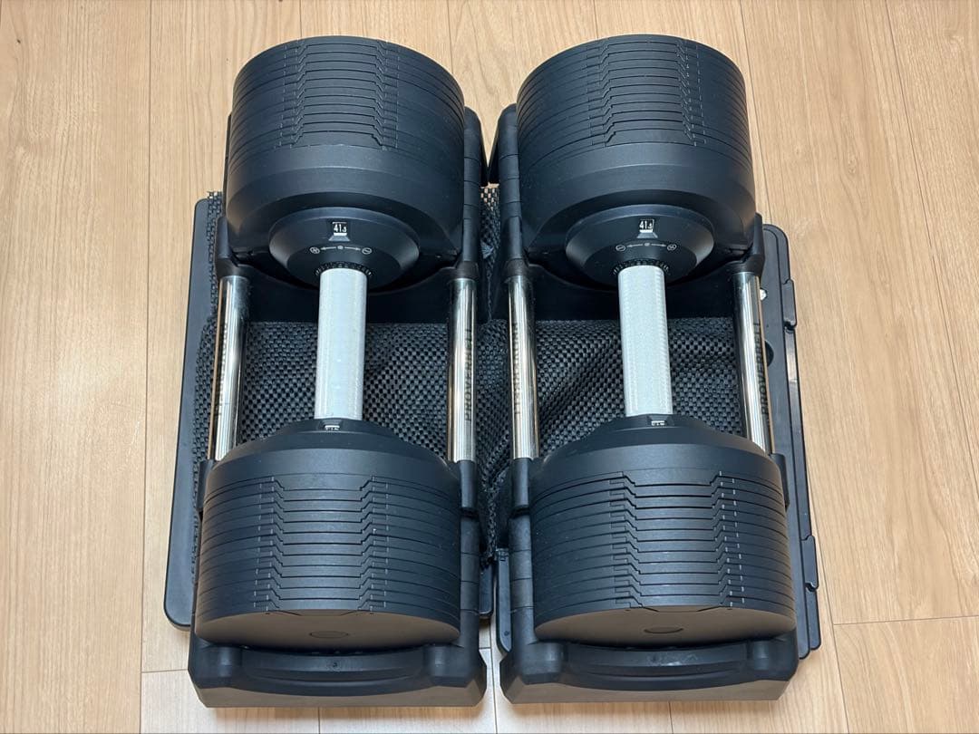 プロバーベル 41.5kg 1.5kg刻み 2個セット 可変式ダンベル ブラック