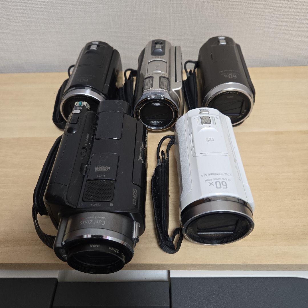 T*プ様 SONY ビデオカメラ 5台セット ソニー デジタル4Kビデオカメラレコーダー FDR-AX45A B ブラック