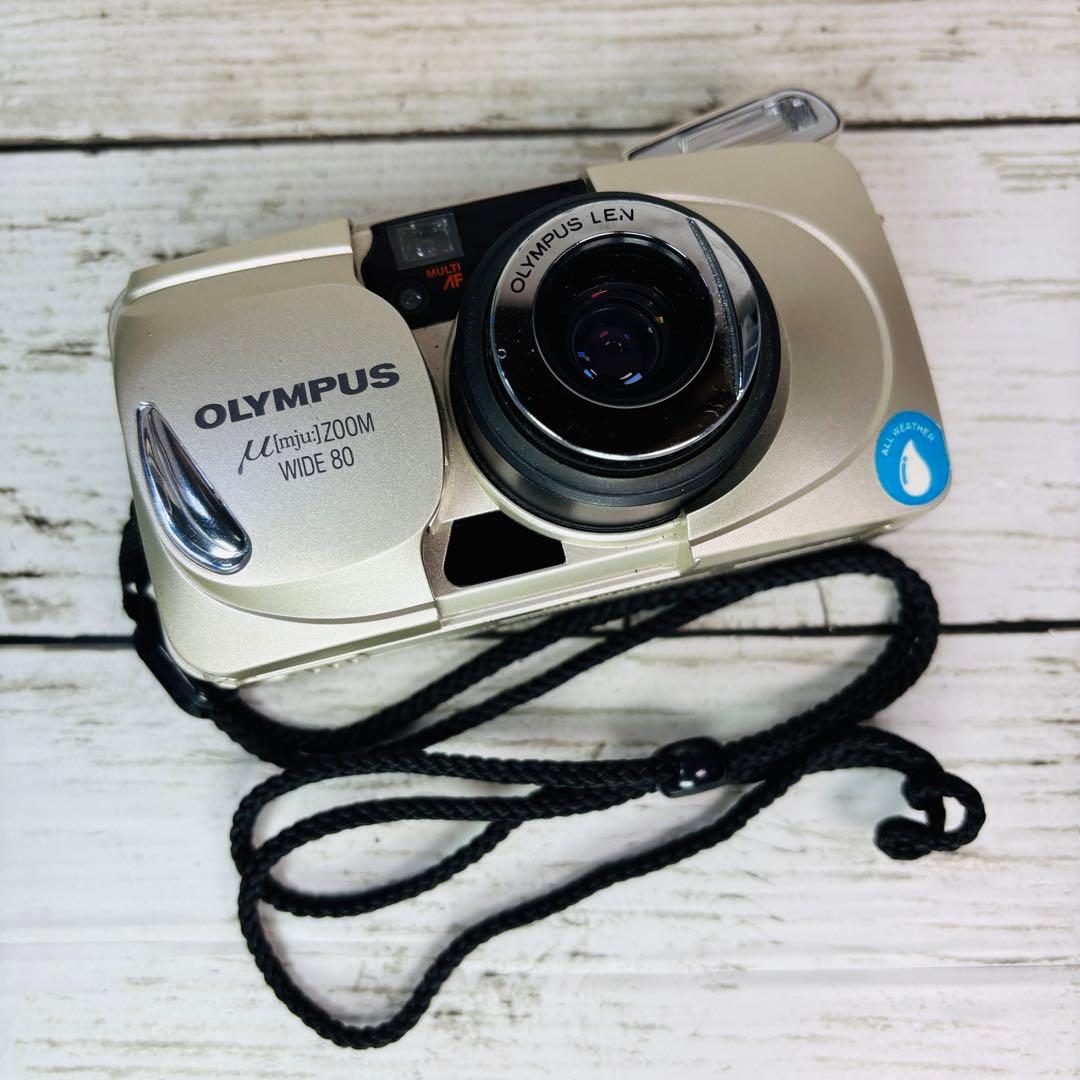 【動作良好】OLYMPUSフィルムカメラ μ[mju] ZOOM WIDE 80 Olympus Mju Zoom Wide 80 - Camera – Kamerastore