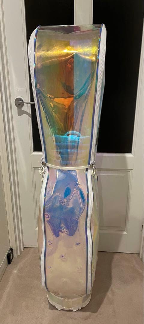 yuki様【お値下げ】HONMA ホンマ　レインボー　透明 キャディバッグ HONMA】本間ゴルフ『スケルトン クリアキャディバッグ 5分割 47インチ