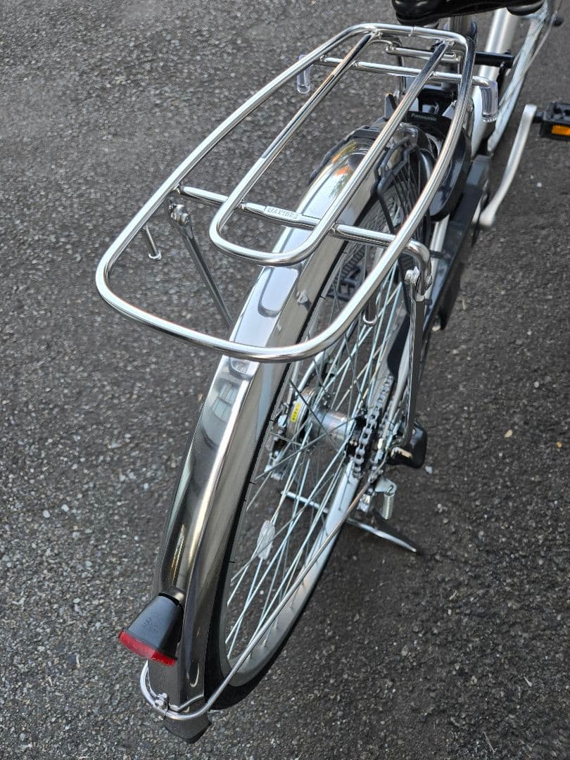 Panasonic電動 アシスト 自転車 シルバー ノーパンクタイヤ (新品)