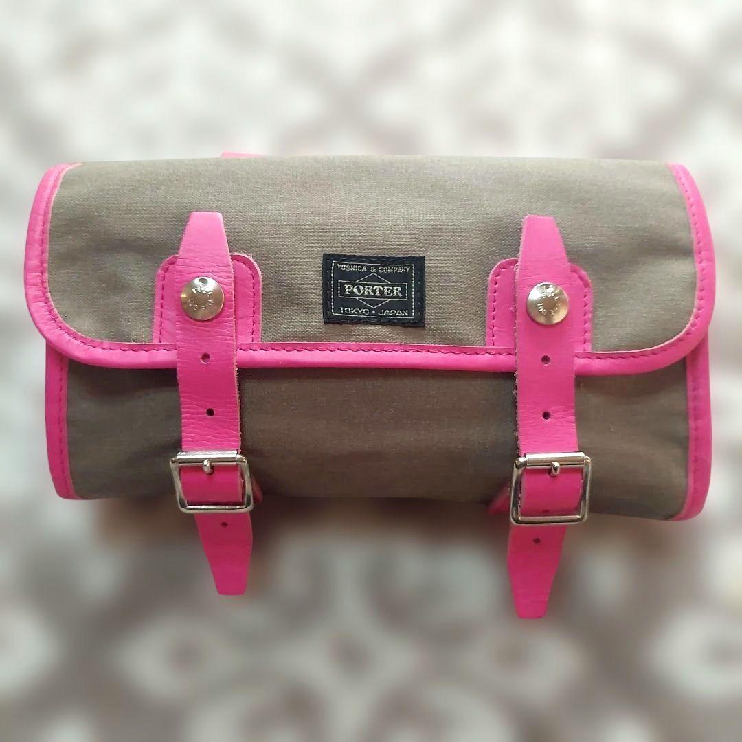 【希少】自転車 ハンドル バッグ ポーター 吉田カバン キャンバスロールバッグ POTR ライド ロールバッグ 997-05363 RIDE ROLL BAG ショルダーバッグ