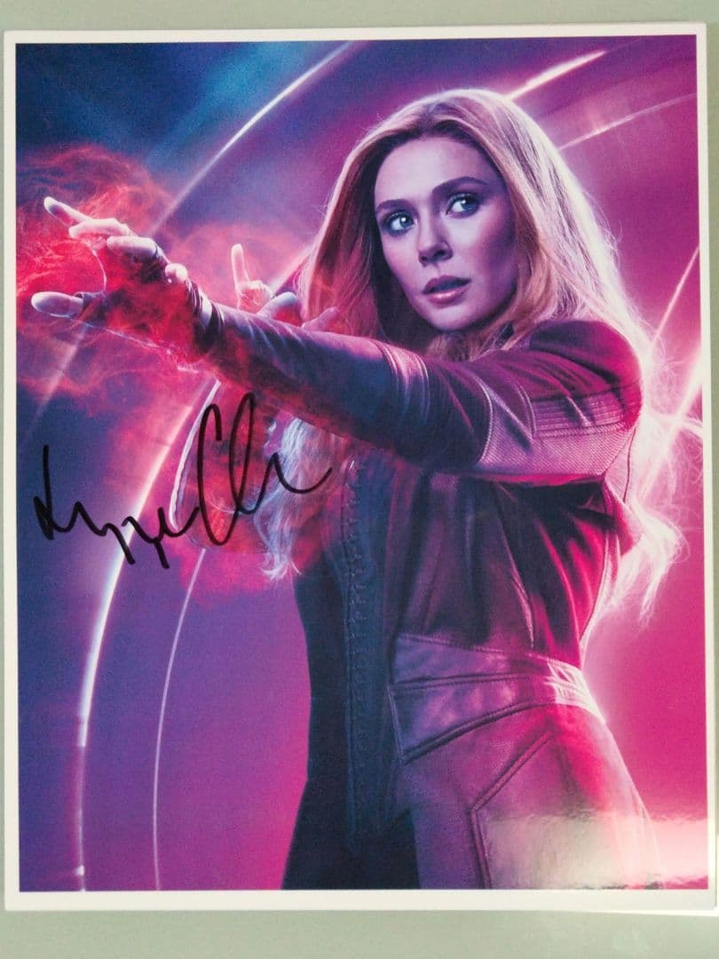 セール中…エリザベス・オルセン直筆サイン入り超大型写真…Elizabeth