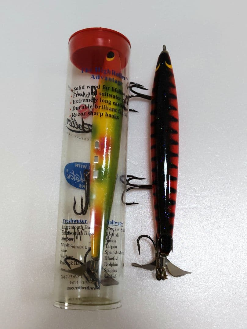 レア　オールドルアー　ハイローラー　リップローラー　ビッグスイッシャー レア オールド ハイローラー社 リップローラー ビッグベイト