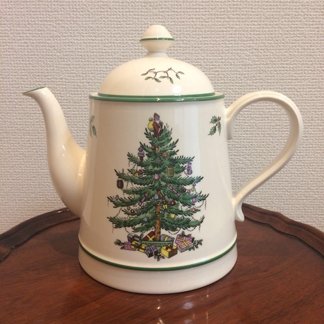 お値下げ!】イギリス Spode(スポード) クリスマスツリー ティーポット