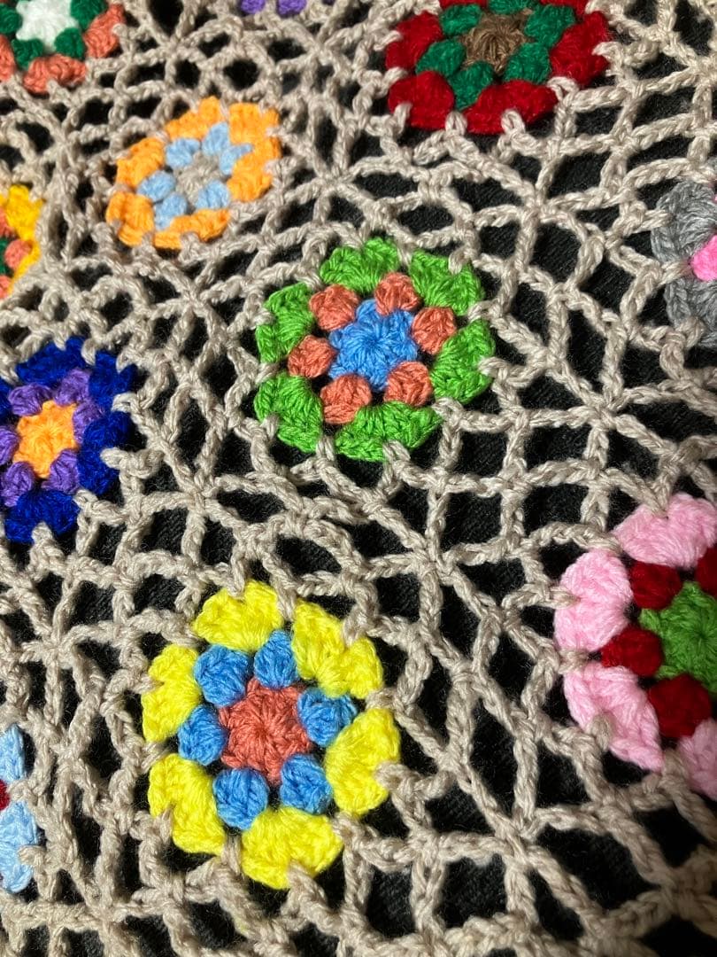 かぎ針編み ソファーカバー ベッドカバー マルチカバー 手編み