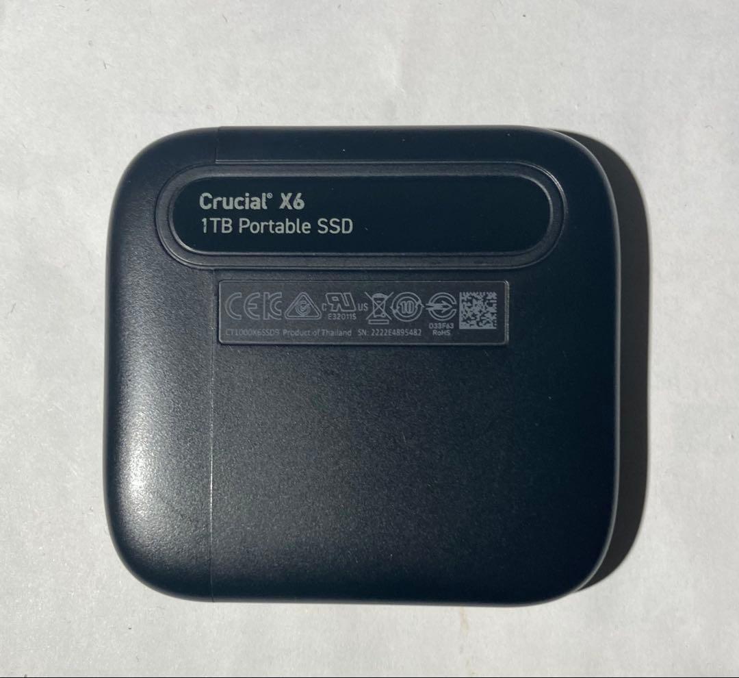 クルーシャル（Crucial）X6 1TB 外付けSSD ゲームもいけて普段使いも速い！外付けSSD「Crucial X6」はしかも割安