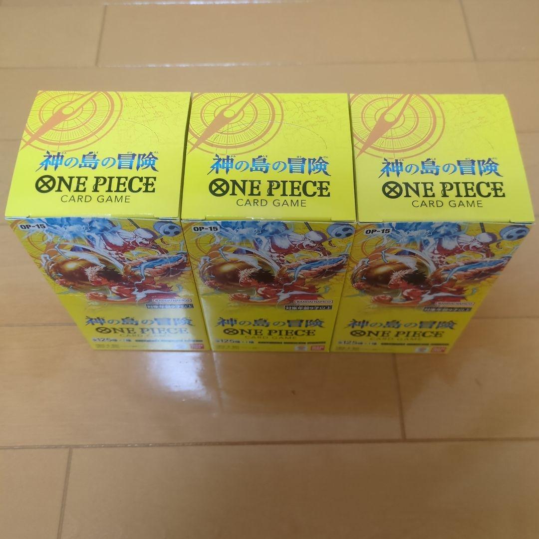 テープ付 神の島の冒険 ONE PIECE ワンピースカードゲーム 3BOX - メルカリ