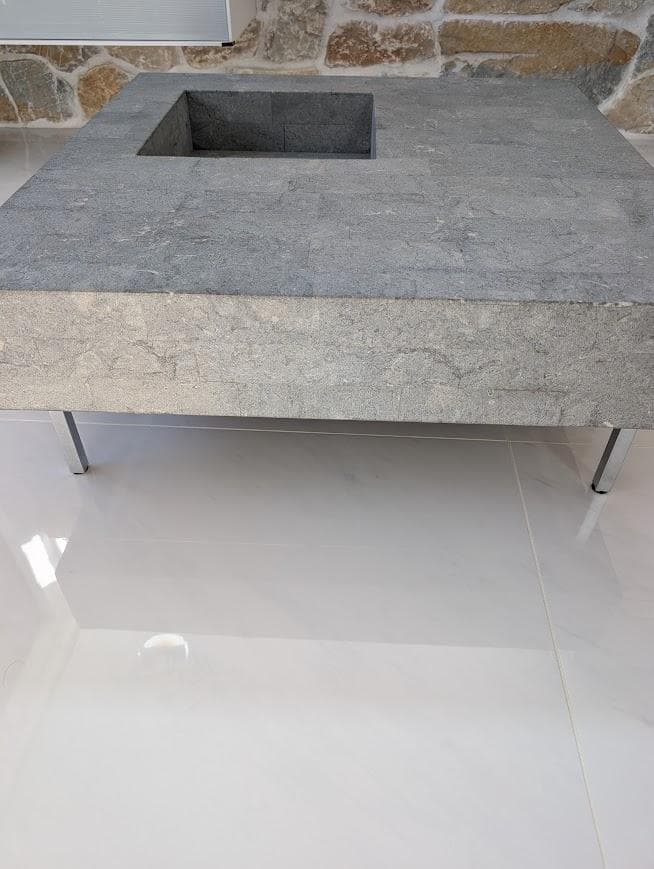 美品]フクラ HUKLA スクエア センターテーブル 80×80 ストーン - メルカリ