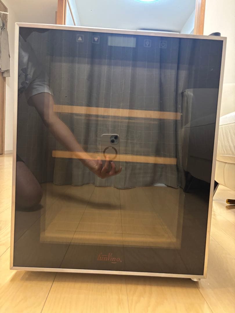 ワインセラーfunVino 12 ブラック SW-12 [12本 /右開き] ワインセラー】(右ヒンジ） funVino(ファンヴィーノ）12 ブラック SW