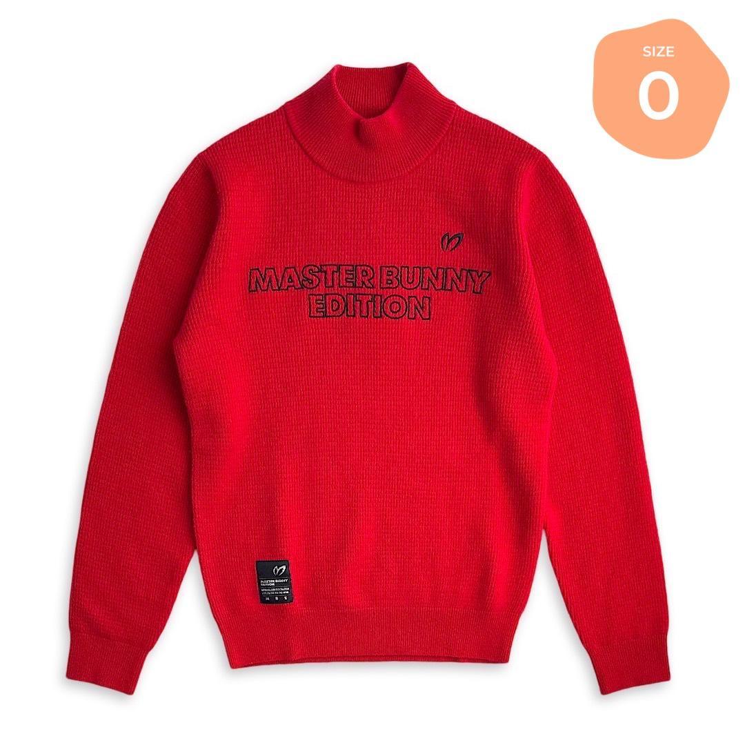 547 マスターバニー レディース ゴルフウェア ウールカシミヤニット 赤 0 MASTER BUNNY EDITION（マスターバニーエディション） マスターバニー