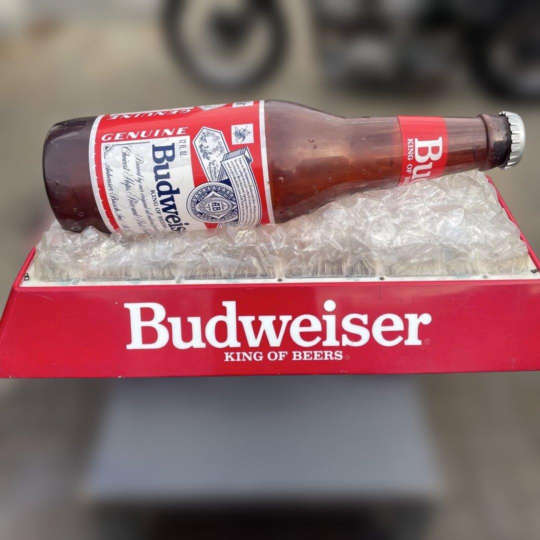 70'バドワイザー プールライト　 ビリヤードランプ プールバーライト】希少 Budweiser (バドワイザー) 1992年2月12日 製造
