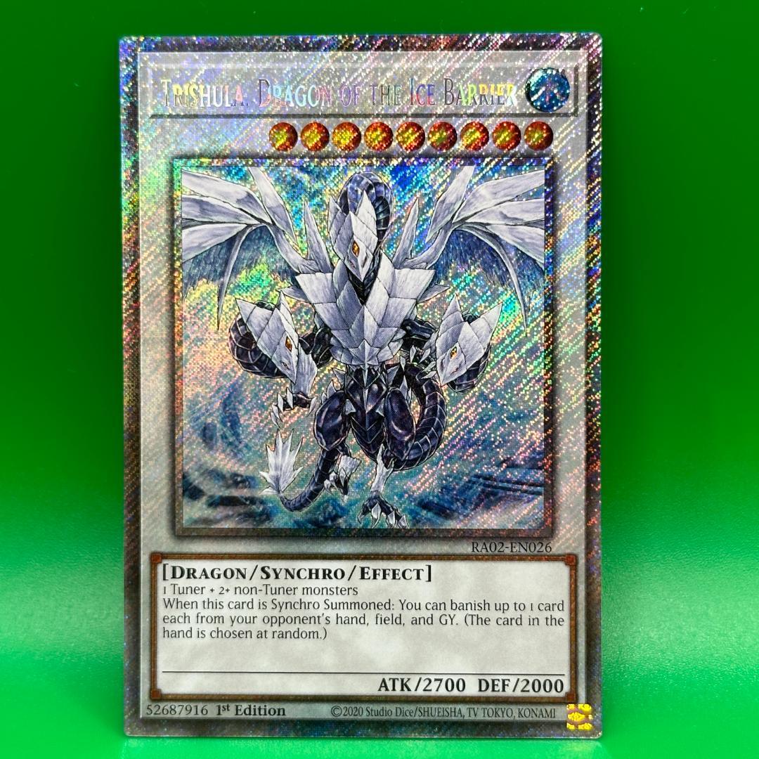 遊戯王 英語 氷結界の龍 トリシューラ RA02 プラチナシークレットレア