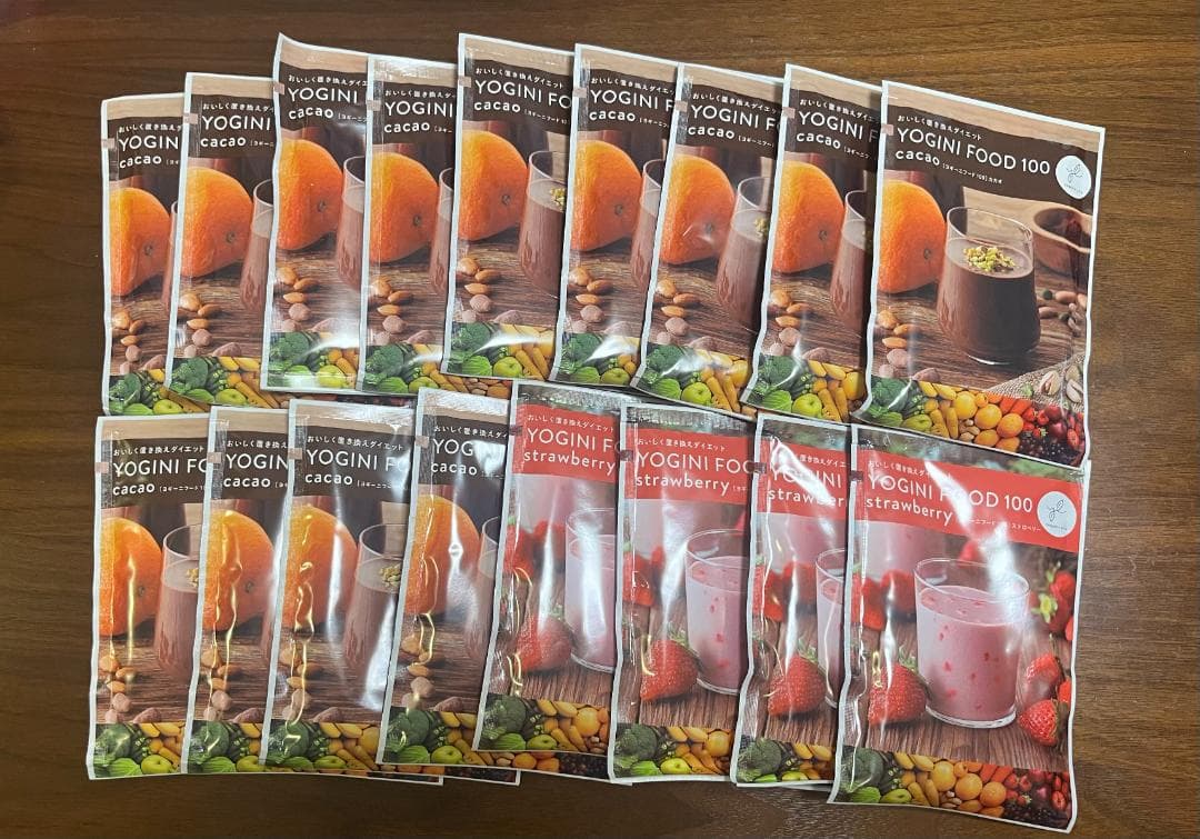 【17袋セット】ヨギーニフード カカオ13袋・ストロベリー4袋 A9320 LAVA Yoganic Life ヨギーニフード100 ストロベリー 21袋入