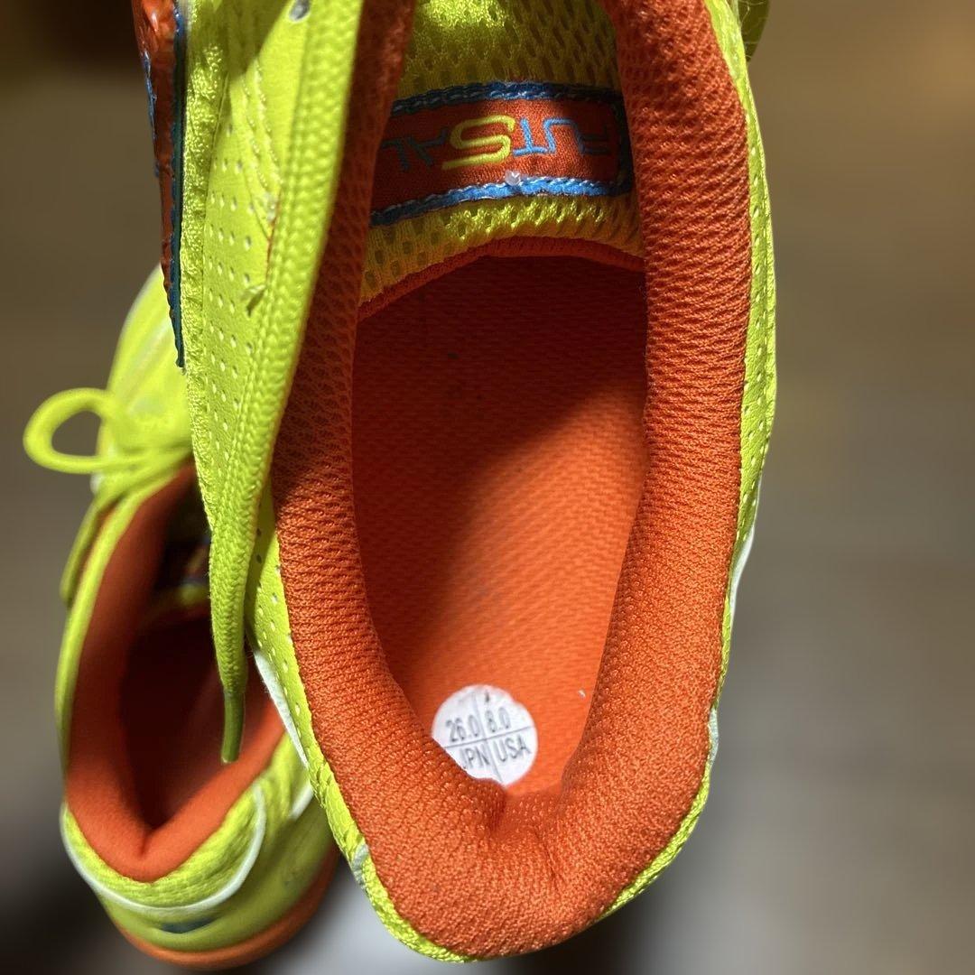 蛍光イエロー/オレンジ サッカーシューズ 26.5cm - メルカリ