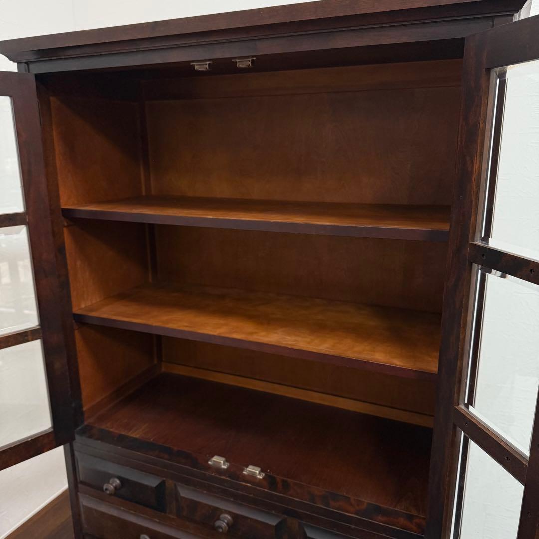 H21K69 北海道民芸家具 食器棚 HM160K - メルカリ