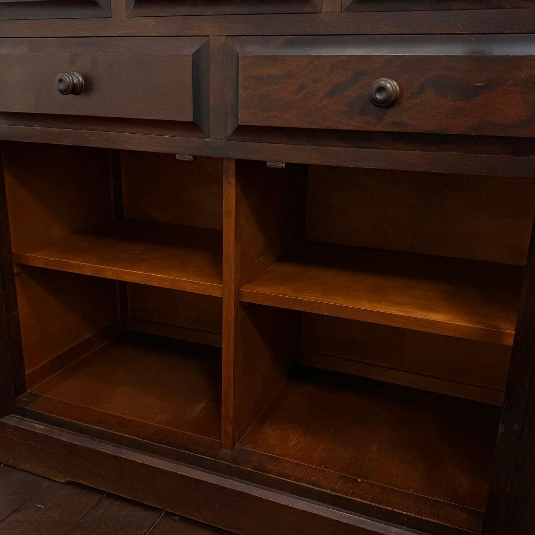 H21K69 北海道民芸家具 食器棚 HM160K - メルカリ