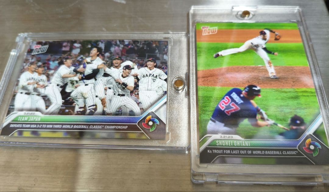 2種2枚セットtoppsnow2023wbc大谷翔平決勝戦トラウト71 - メルカリ