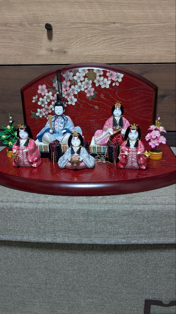 江戸木目込人形お雛様5人飾り 楽天市場】送料無料 久月監製 真多呂作 雛人形 木目込十五人揃い 木製