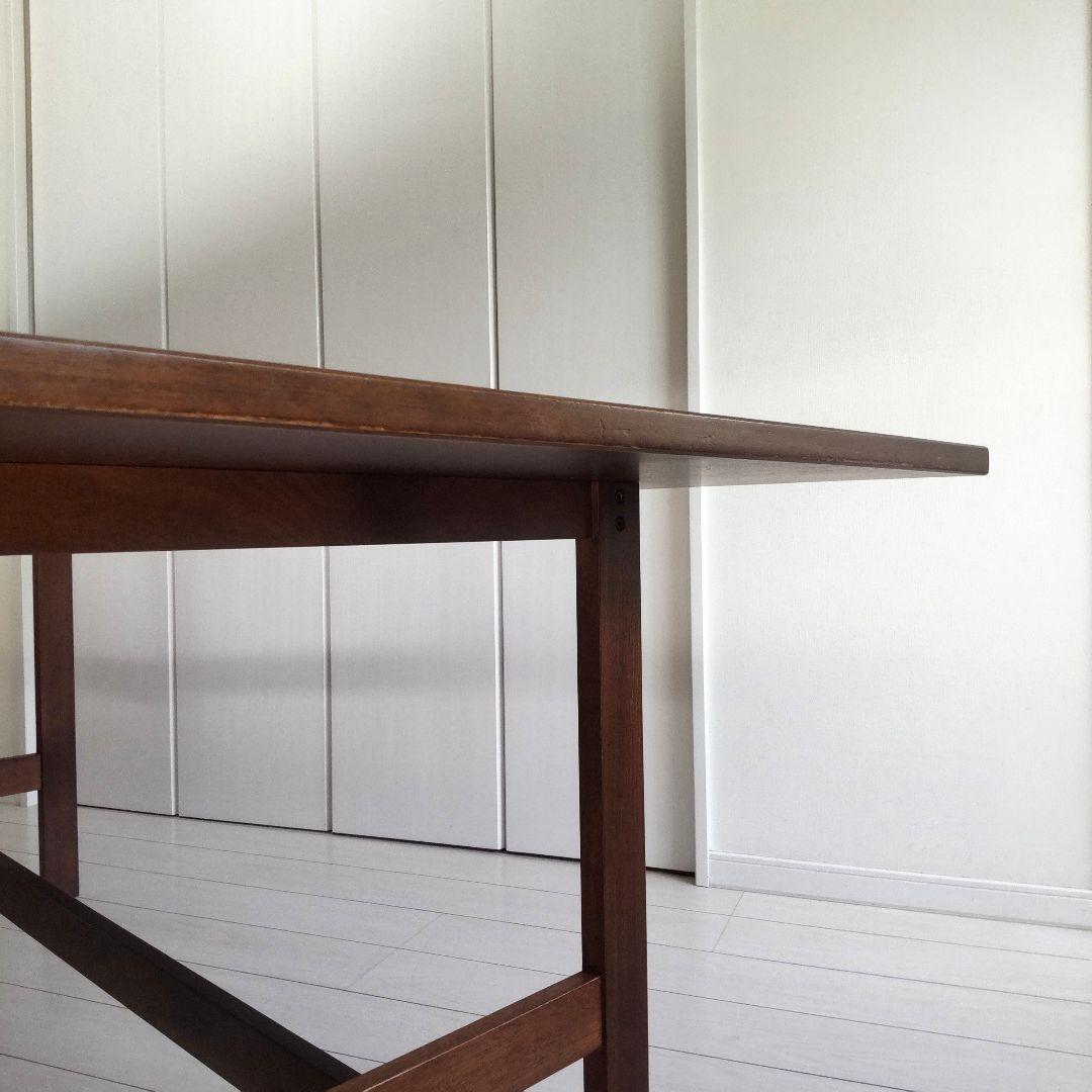 天然木 マホガニー ACTUS ダイニングテーブル ダークブラウン アクタス