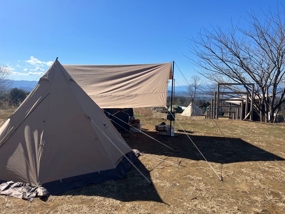 TOMOUNT ワンポールテント　2.1m ポリコットン