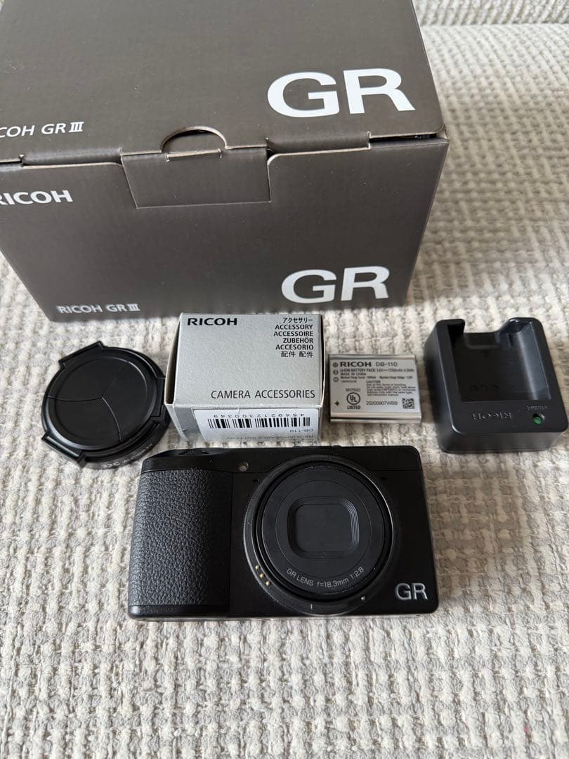 [美品] RICOH GR III 予備バッテリー＆充電器 RICOH GRⅢ＆GRⅢx 安い互換バッテリーで大丈夫です！ / Vemico Li-90B
