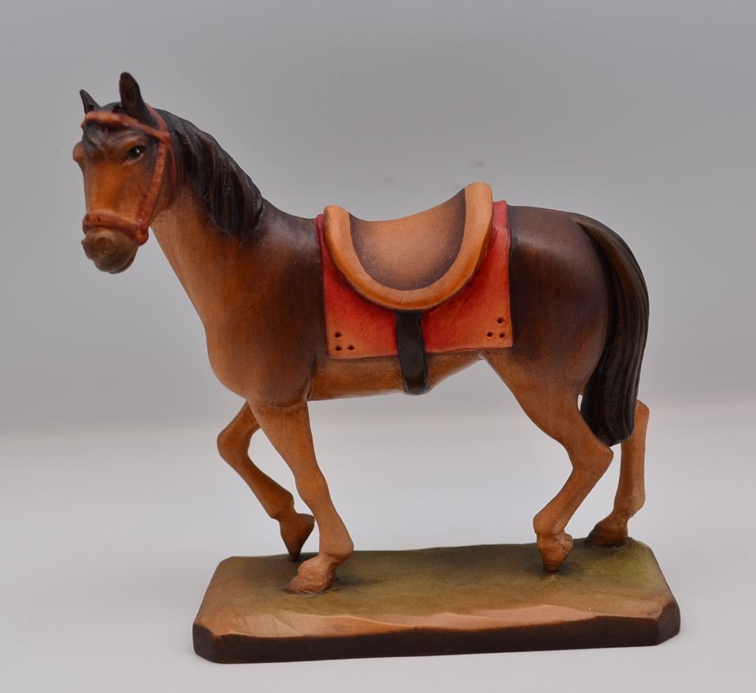 鞍を乗せた馬　アンリ　ANRI　イタリア　木彫り人形　高さ12ｃｍ　ご成約済み 速達 アンリ ANRI サラケイ 木彫り人形 イタリア 高さ11cm 限定品