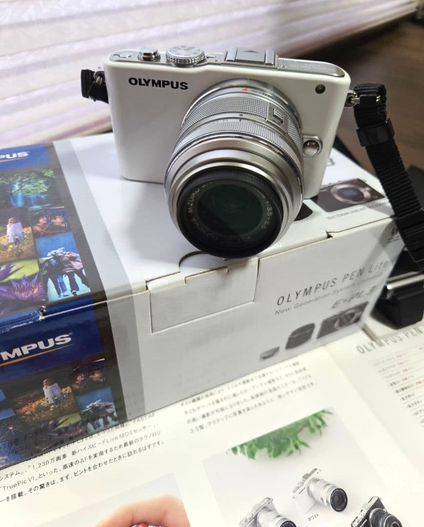 【限定お値下げ】OLYMPUS PEN E-PL3 ホワイト OLYMPUS PEN オリンパス ミラーレス Lite E-PL3 レンズキット ホワイト