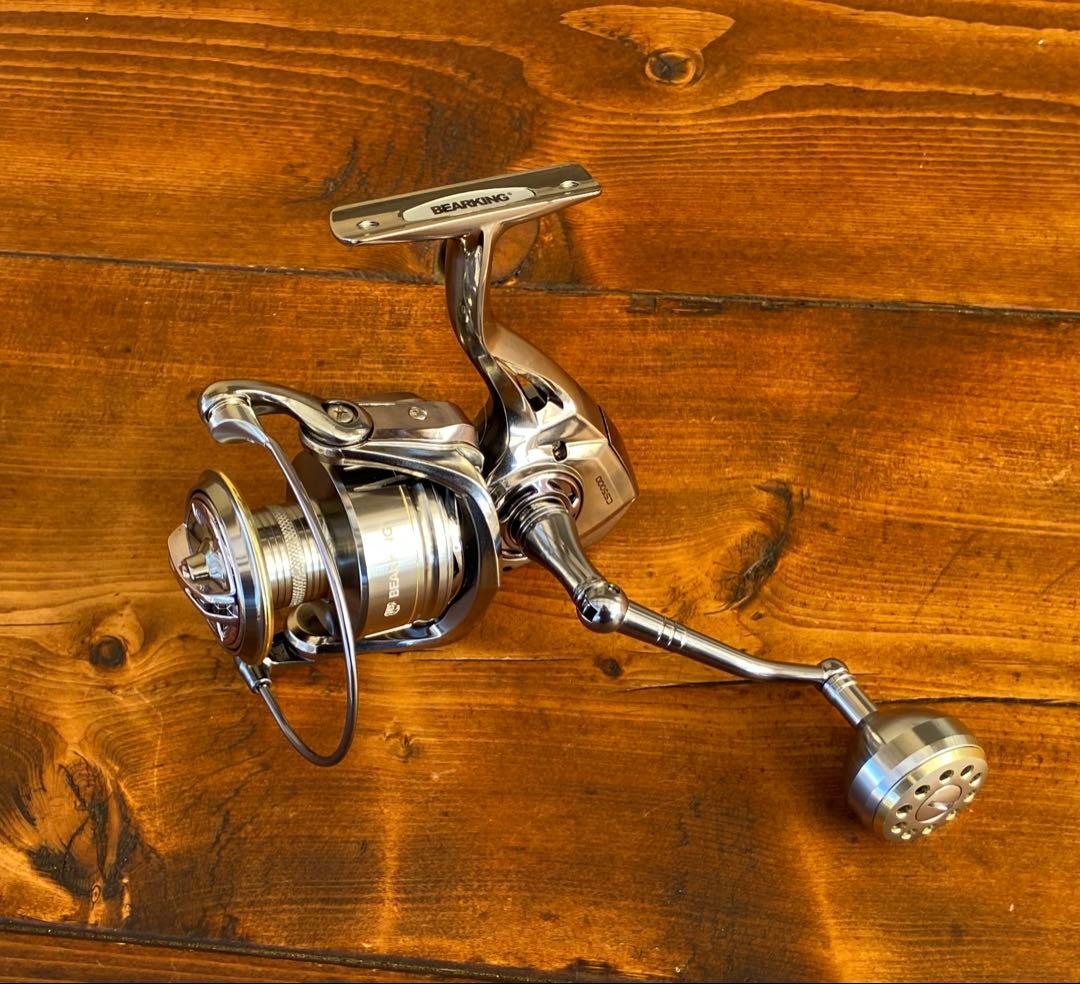 新品　スピニングリール　5000番　ショアジギング　シーバス　ねじ込み式ハンドル 新品 スピニングリール 5000番 ショアジギング シーバス ねじ込み式