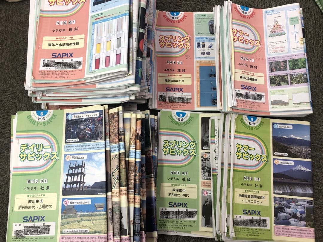 サピックス6年 理科/社会 デイリー/春期/夏期 テキスト 中古 - メルカリ