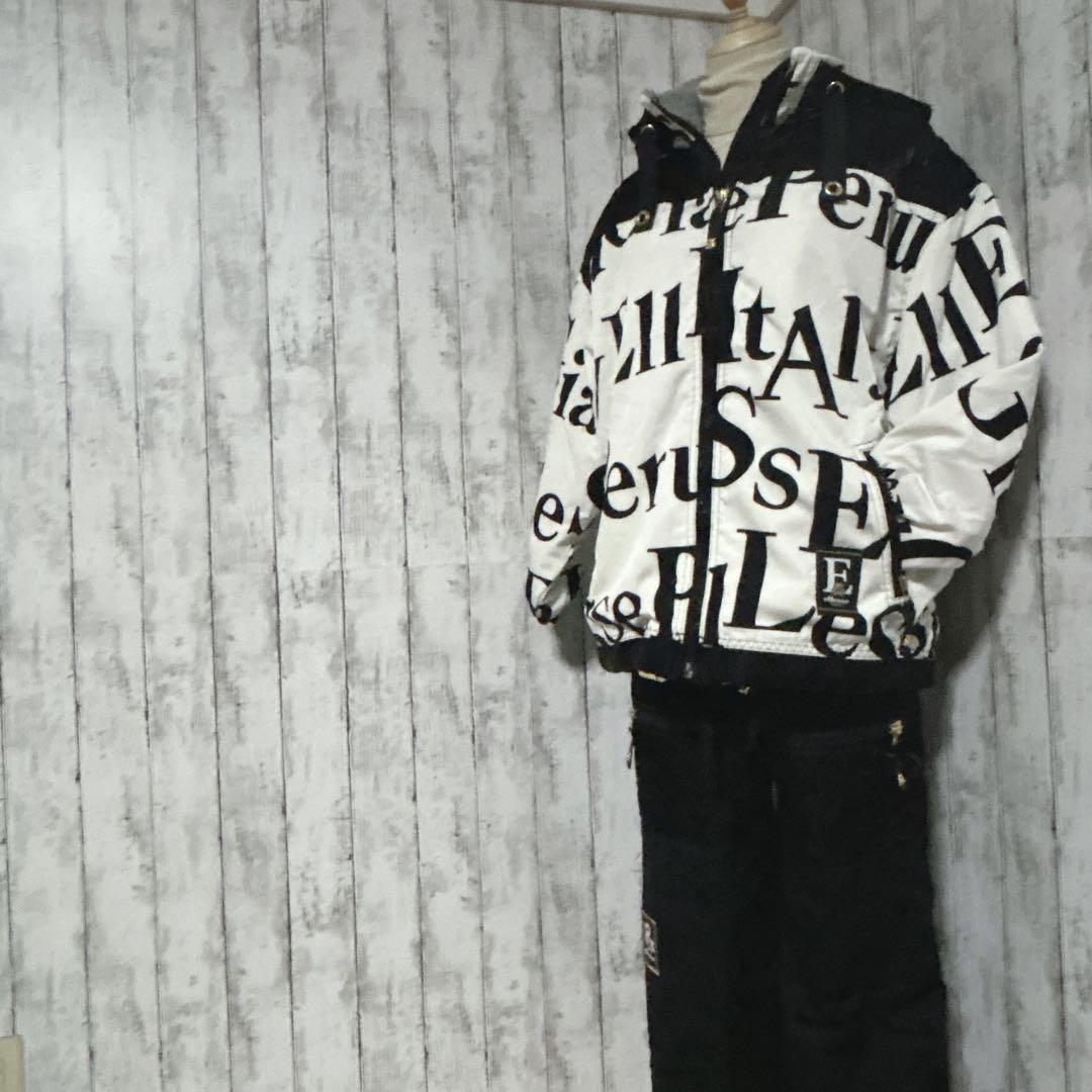 希少美品【エレッセ】スキーウェア上下セット ベアロゴ ITALY