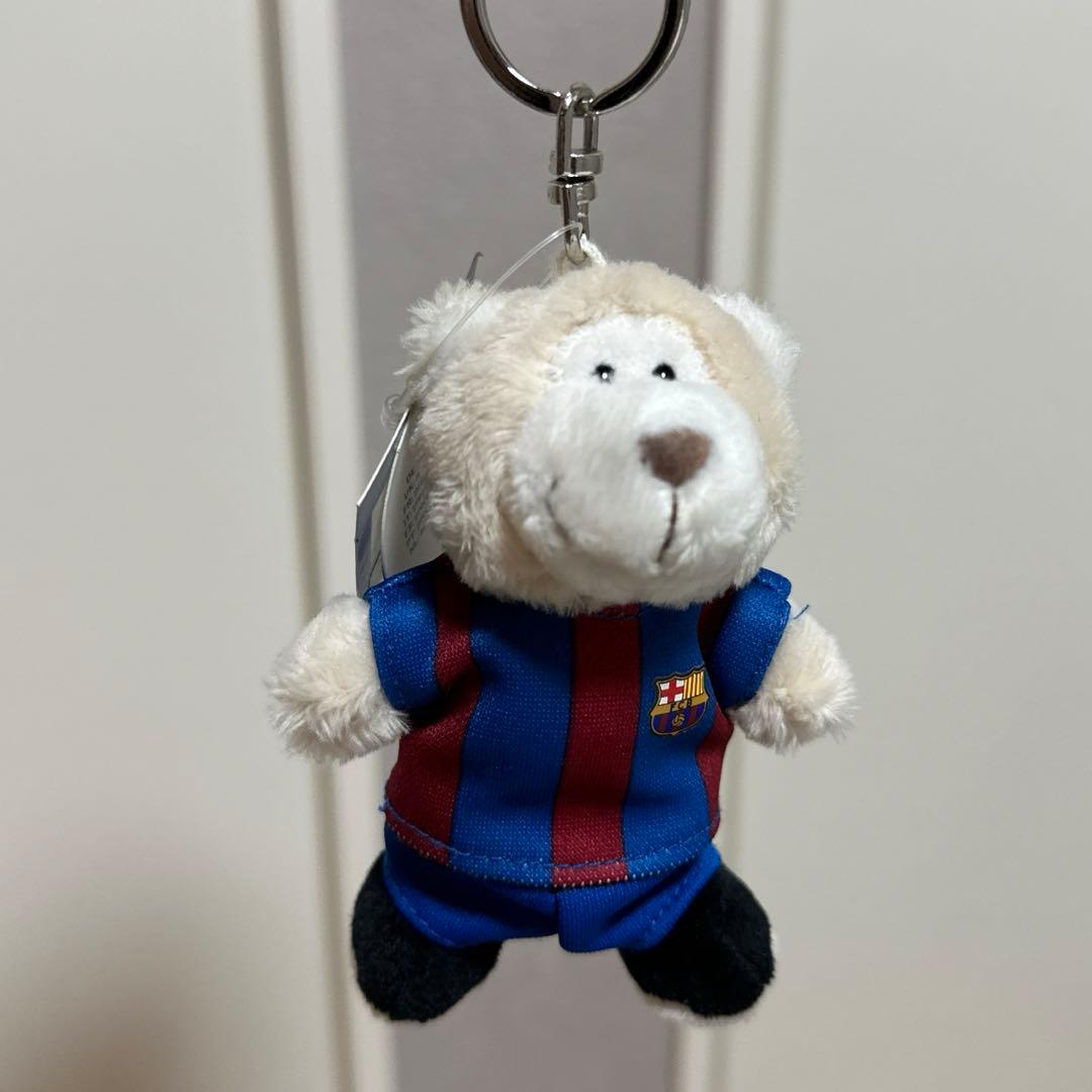 FCバルセロナ ぬいぐるみキーホルダー - メルカリ