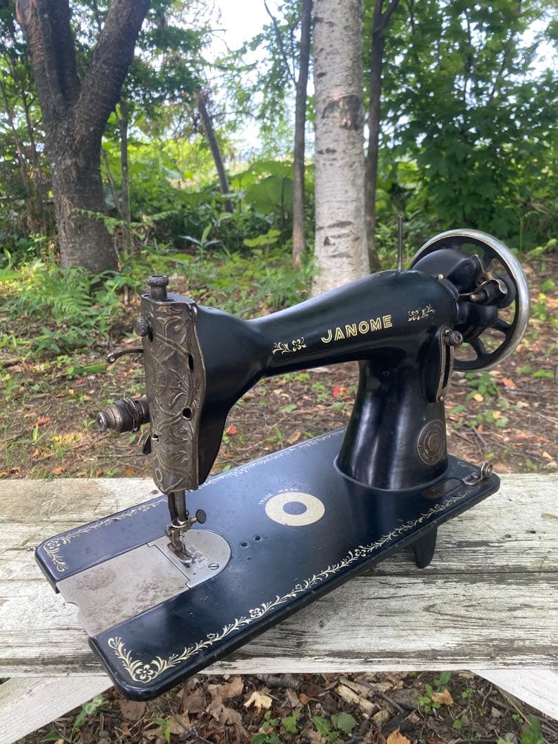 ◉JANOME ジャノメ アンティーク足踏みミシン 本体のみ インテリア向け