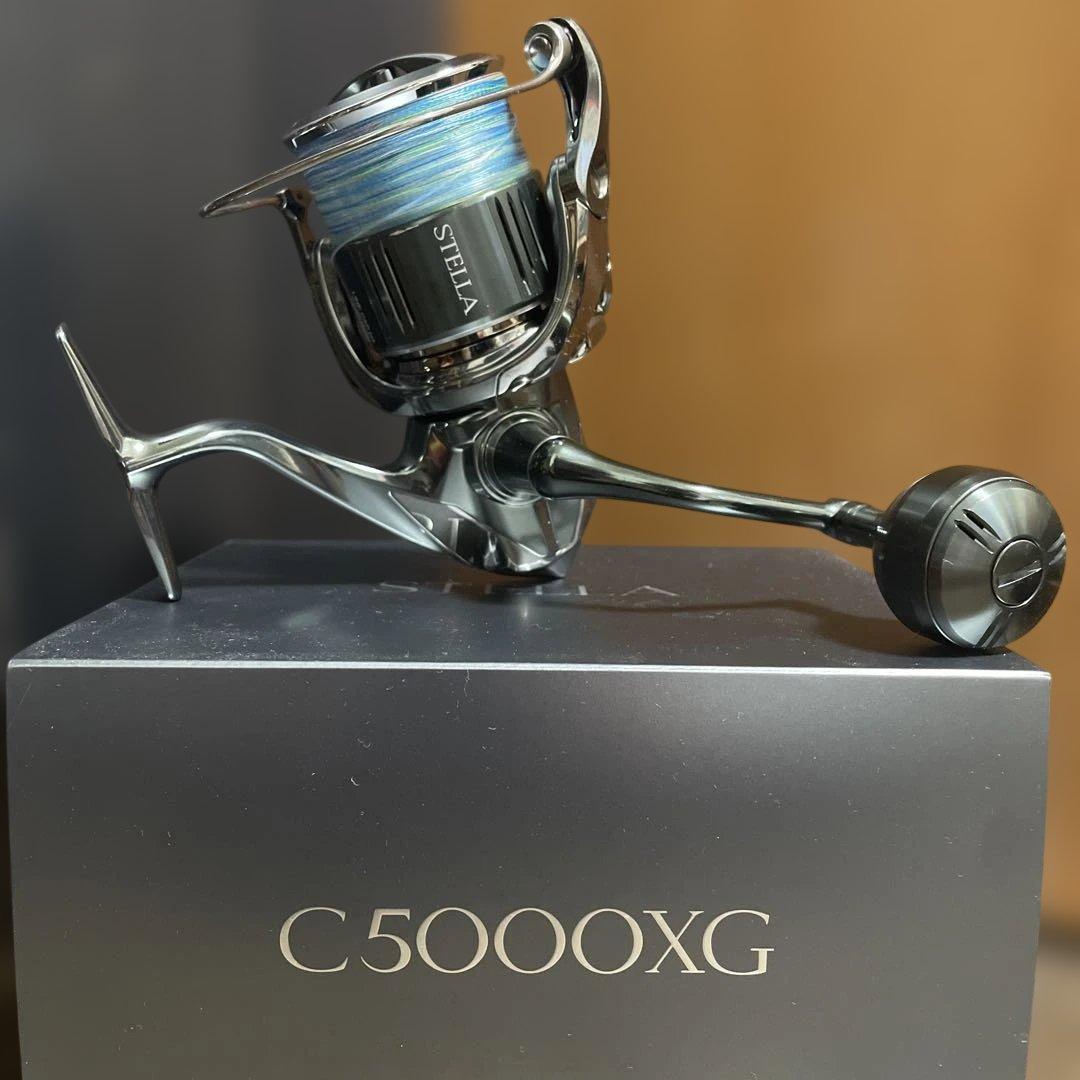 SHIMANO 22ステラ C5000XG ゴメクサスハンドルノブ付き - メルカリ