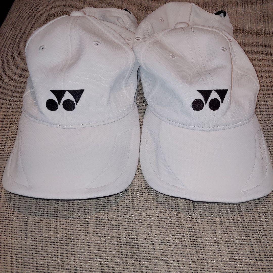 YONEX ホワイトキャップ 2個セット - メルカリ