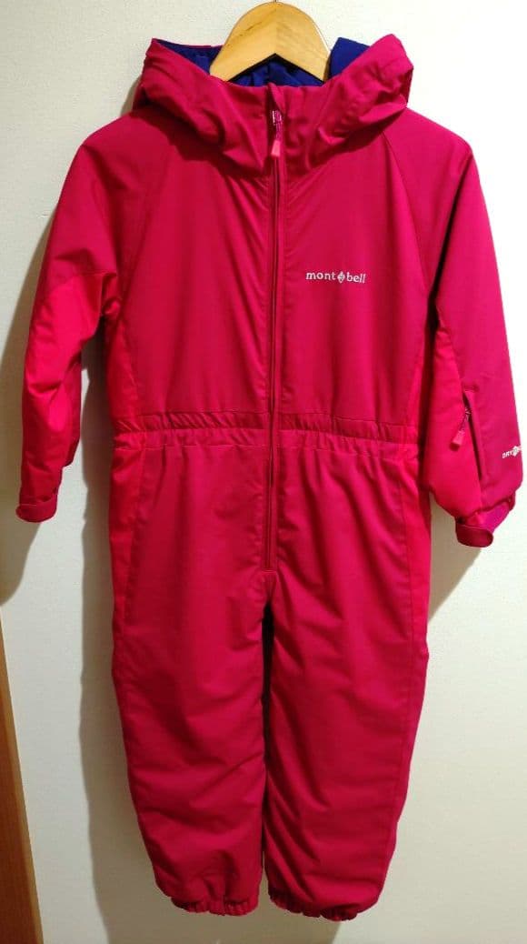 mont-bell パウダーカバーオール キッズ 110 スキーウェア - メルカリ