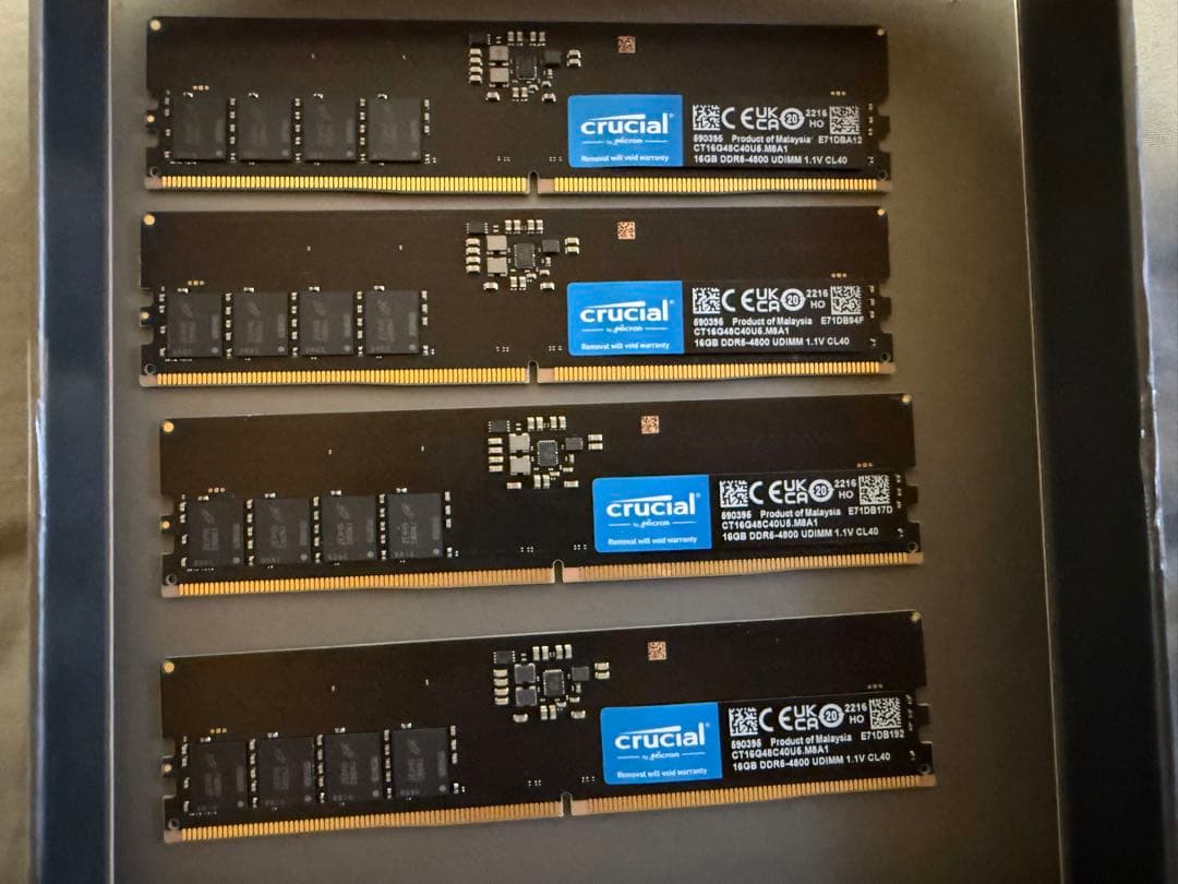【中古】CRUCIAL DDR5-4800MHz 64GB (16GB×4) 楽天市場】Crucial ノートPC用増設メモリ 16GB(16GBx1枚) DDR5 4800MT