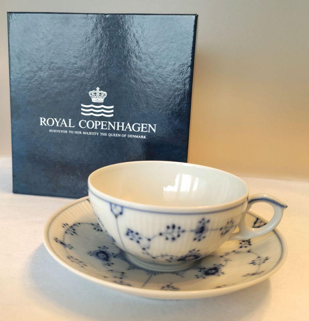 ティーカップ◇078 デンマーク製 ロイヤルコペンハーゲン ブルー