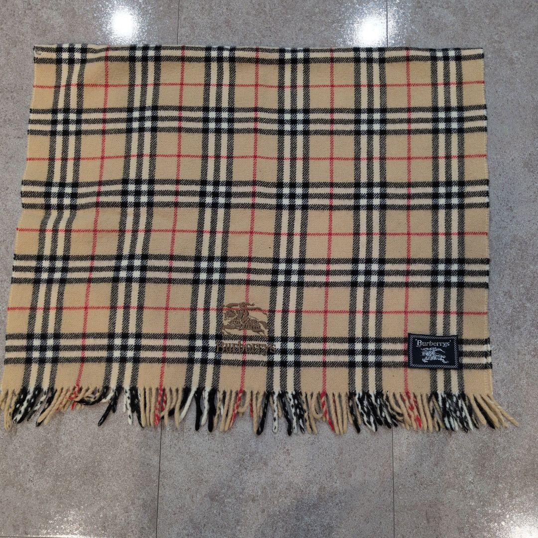 BURBERRYバーバリー 膝掛け ブランケット ウール100％ ノバチェック